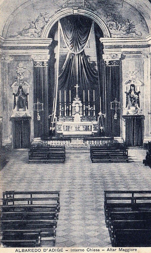 ALBAREDO D'ADIGE La Chiesa  1963 